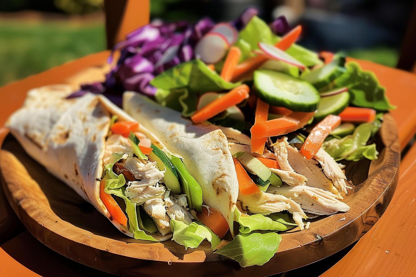 Recette facile de wrap au poulet maison - idée de repas rapide