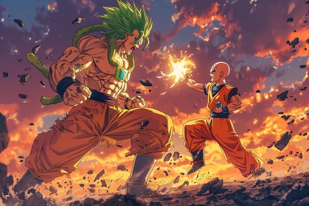 Combat épique : Broly vs Krilin, qui est le plus fort ?